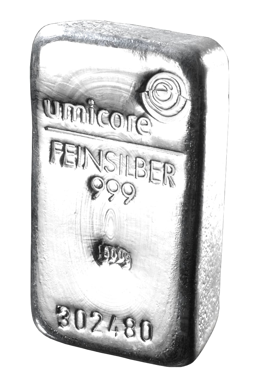 Lingot d'Argent 500g Umicore